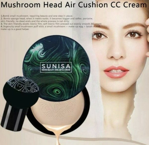 For SUNISA Mushroom Head Air Cushion CC Cream Moisturizing Foundation Z6D1